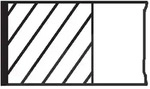 Mahle Kolbenringsatz [Hersteller-Nr. 013RS001090N0] f&uuml;r Ford, Land Rover, Ldv
