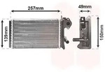 Van Wezel Heizungsk&uuml;hler W&auml;rmetauscher 212x157x42 [Hersteller-Nr. 58006062]...