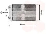 Van Wezel W&auml;rmetauscher, Innenraumheizung [Hersteller-Nr. 06006426] f&uuml;r Mini