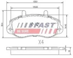 Fast Bremsbelagsatz, Scheibenbremse [Hersteller-Nr. FT29539] f&uuml;r Renault, Opel