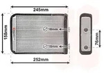 Van Wezel W&auml;rmetauscher, Innenraumheizung [Hersteller-Nr. 17006220] f&uuml;r Fiat,