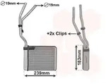 Van Wezel W&auml;rmetauscher, Innenraumheizung [Hersteller-Nr. 18006364] f&uuml;r Ford,...