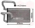 Van Wezel W&auml;rmetauscher, Innenraumheizung [Hersteller-Nr. 21006070] f&uuml;r Jeep