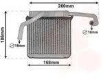Van Wezel W&auml;rmetauscher, Innenraumheizung [Hersteller-Nr. 18006607] f&uuml;r...