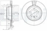 Delphi Bremsscheibe [Hersteller-Nr. BG3959] f&uuml;r BMW