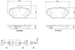Brembo Bremsbelagsatz, Scheibenbremse [Hersteller-Nr. P50162] f&uuml;r Mercedes-Benz