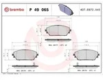 Brembo Bremsbelagsatz, Scheibenbremse [Hersteller-Nr. P49065] f&uuml;r Mazda