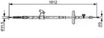 Bosch Seilzug, Feststellbremse [Hersteller-Nr. 1987482503] f&uuml;r Vauxhall, Opel,