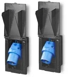 Proplus 2x CEE-Einspeisestecker Einbau rechteckig schwarz [Hersteller-Nr. 373505BK]
