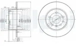 Delphi Bremsscheibe [Hersteller-Nr. BG3274] f&uuml;r Vauxhall, Opel, Saab