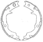 Textar Bremsbackensatz, Feststellbremse [Hersteller-Nr. 91073400] f&uuml;r Dodge,