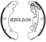 Valeo Bremsbackensatz [Hersteller-Nr. 564250] f&uuml;r Citro&euml;n, Fiat, Peugeot, Lancia