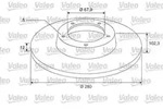 Valeo Bremsscheibe Hinterachse Voll + Radlager [Hersteller-Nr. 675407] f&uuml;r Nissan,