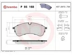 Brembo Bremsbelagsatz, Scheibenbremse [Hersteller-Nr. P85168] f&uuml;r VW, Man