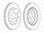 Ferodo Bremsscheibe [Hersteller-Nr. DDF1672C] f&uuml;r Mercedes-Benz