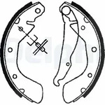 Delphi Bremsbackensatz Trommelbremse Hinterachse [Hersteller-Nr. LS1622] f&uuml;r