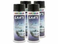 Dupli Color 4x 400 ml CAR'S Rallye-Lack Spraydose schwarz glänzend...