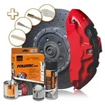 Foliatec Bremssattellack Komplettset f&uuml;r 4 Bremss&auml;ttel racing rosso [Hersteller-Nr.
