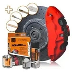 Foliatec Bremssattellack Komplettset f&uuml;r 4 Bremss&auml;ttel racing rosso matt