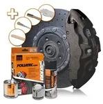 Foliatec Bremssattellack Komplettset f&uuml;r 4 Bremss&auml;ttel carbon metallic