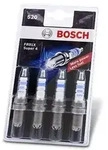 Bosch Z&uuml;ndkerzen 4-er Set [Hersteller-Nr. 0242222804] f&uuml;r Irmscher, Uaz, Suzuki,