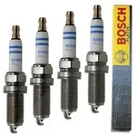 Bosch 4x Z&uuml;ndkerze Doppelplatin [Hersteller-Nr. 0242240619] f&uuml;r Mercedes-Benz,