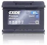 Exide EA612 Premium Carbon Boost 61Ah 600A [Hersteller-Nr. EA612] f&uuml;r Mazda,