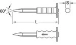 Ks Tools Spitzmei&szlig;el mit Handschutzgriff, 8-kant, 16x250mm [Hersteller-Nr. 162.0242]