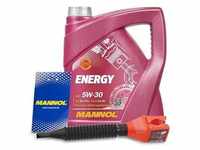 Mannol 4L Energy 5W-30 + Ölwechselanhänger + Trichter [Hersteller-Nr. MN7511-4]