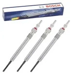 Bosch 3x Gl&uuml;hkerze Duraterm GLP194 [Hersteller-Nr. 0250403009] f&uuml;r VW, Skoda, Seat