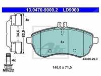 Ate CERAMIC Bremsbelagsatz vorne [Hersteller-Nr. 13.0470-9000.2] für...