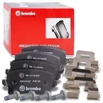 Brembo Bremsbelagsatz Hinterachse [Hersteller-Nr. P85109] f&uuml;r Borgward, Seat, VW,