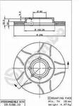Brembo Bremsscheibe [Hersteller-Nr. 09.5166.75] f&uuml;r VW, Seat
