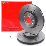 Brembo Bremsscheibe XTRA bel&uuml;ftet vorne [Hersteller-Nr. 09.9772.1X] f&uuml;r VW, Seat,