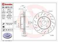 Brembo Bremsscheibe Vorderachse Belüftet [Hersteller-Nr. 09.A613.51] für