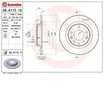 Brembo Bremsscheibe [Hersteller-Nr. 08.A112.11] f&uuml;r Mazda