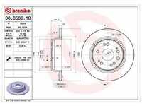 Brembo Bremsscheibe Hinterachse Voll [Hersteller-Nr. 08.B586.10] für Honda