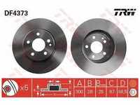 Trw Bremsscheibe Vorderachse Belüftet [Hersteller-Nr. DF4373] für...