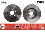 Trw Bremsscheibe Vorderachse Bel&uuml;ftet [Hersteller-Nr. DF4373] f&uuml;r...