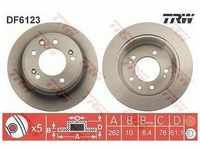 Trw Bremsscheibe Hinterachse Voll [Hersteller-Nr. DF6123] für Hyundai, Kia