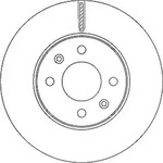 Trw Bremsscheibe [Hersteller-Nr. DF6794] f&uuml;r Hyundai, Kia