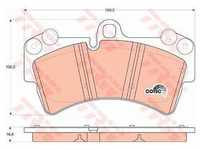 Trw Bremsbeläge vorne (Satz) [Hersteller-Nr. GDB1548] für Audi, Porsche, VW