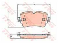 Trw Bremsbeläge hinten (Satz) [Hersteller-Nr. GDB2131] für Audi