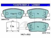 Ate CERAMIC Bremsbelagsatz vorne [Hersteller-Nr. 13.0470-5651.2] für Hyundai, Kia