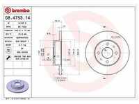 Brembo Bremsscheibe Vorderachse Voll [Hersteller-Nr. 08.4753.14] für...