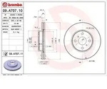 Brembo Bremsscheibe [Hersteller-Nr. 09.A707.11] f&uuml;r Toyota, Perodua