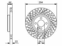 Bosch Bremsscheibe [Hersteller-Nr. 0986479A69] für Mini