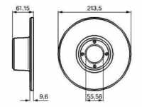 Bosch Bremsscheibe [Hersteller-Nr. 0986478811] für Austin, Rover