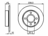 Bosch Bremsscheibe [Hersteller-Nr. 0986478501] für Ford