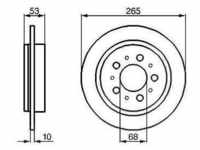 Bosch Bremsscheibe [Hersteller-Nr. 0986478042] für Volvo